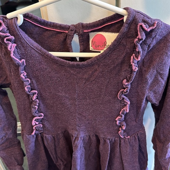 Adorable Purple Dress with Pink Ruffle Detail - Picture 4 of 4